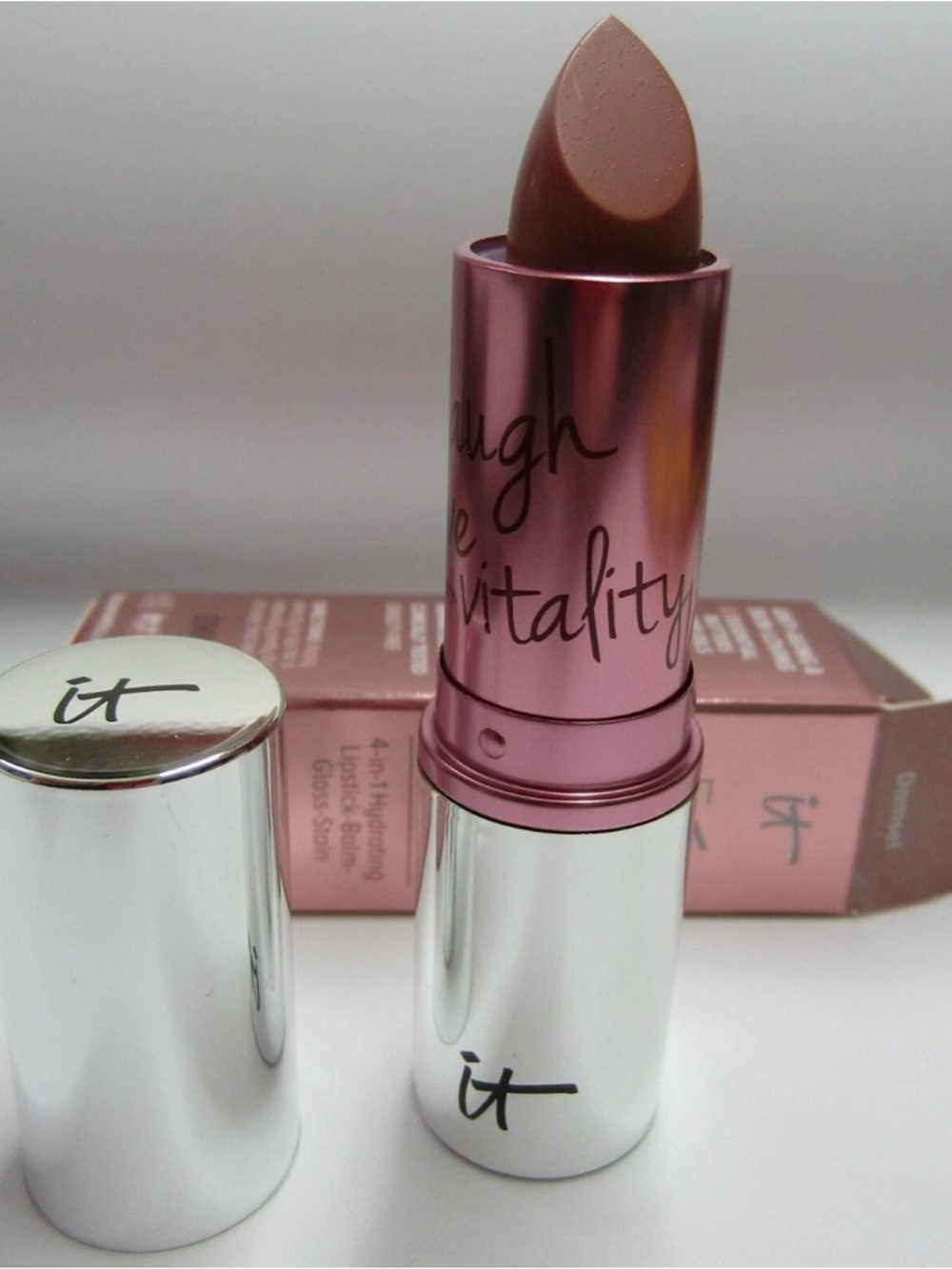 it cosmetics Vitality Lipstick Balm — Warm Brown Shade